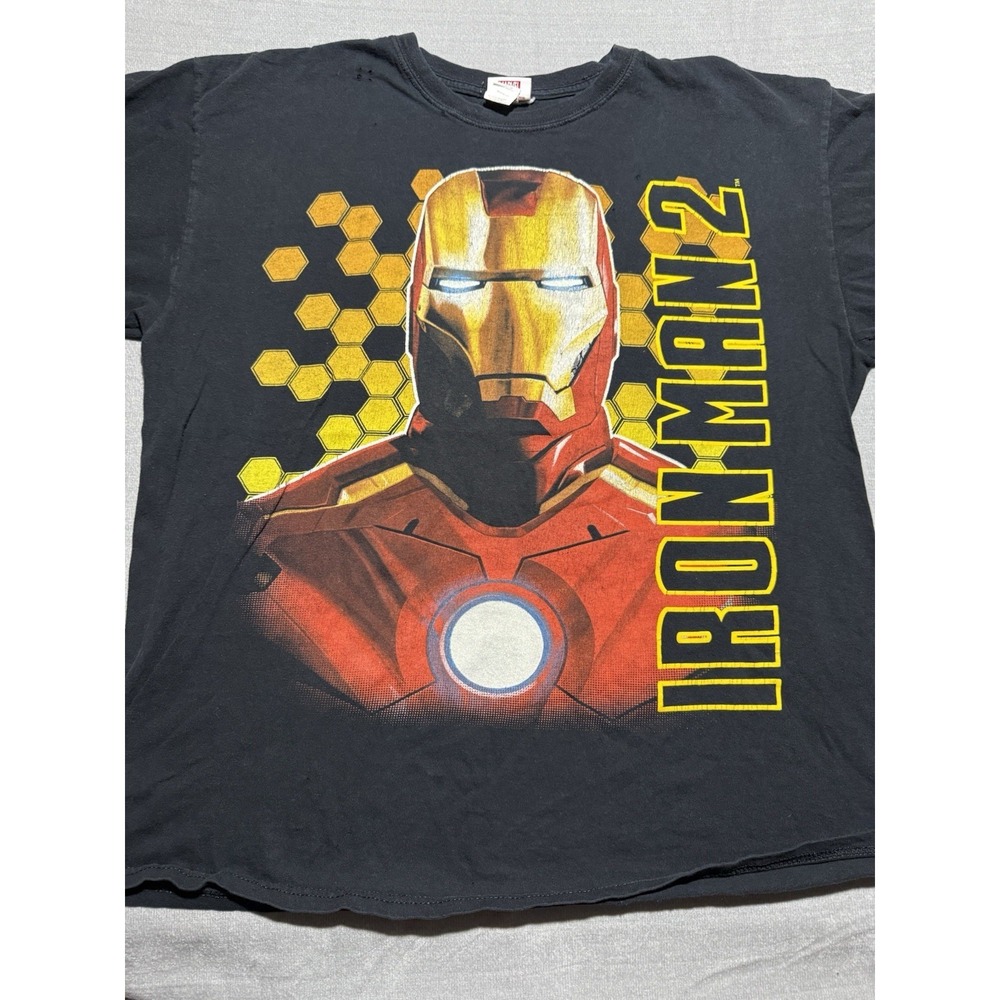 Vintage 2010 Marvel Iron Man 2 Movie Promo‎ T-Shirt Men's Size XL Mad Engine